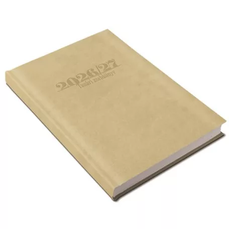 REALSYSTEM Tanári zsebkönyv, heti, 2026/2027 tanév, REALSYSTEM, drapp