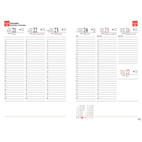 REALSYSTEM Tanári zsebkönyv, heti, 2026/2027 tanév, REALSYSTEM, mozaik