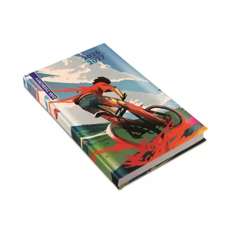 REALSYSTEM Diák zsebkönyv, heti, 2026/2027 tanév, REALSYSTEM, biker