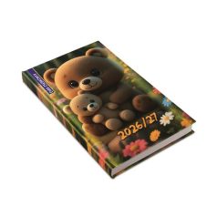   REALSYSTEM Diák zsebkönyv, heti, 2026/2027 tanév, REALSYSTEM, mackó