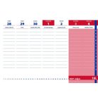 REALSYSTEM Asztali naptár, heti, 2026/2027 tanév, REALSYSTEM