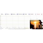 CSIZIO Naptár, asztali, fekvő, CSÍZIÓ, "Öko", kék