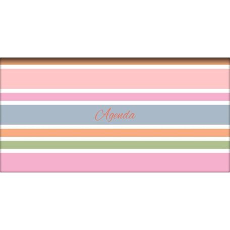 DAYLINER Zsebnaptár, fekvő elrendezésű, DAYLINER, "Colors Stripes"