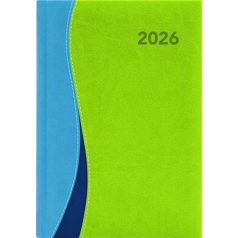   DAYLINER Naptár, tervező, A5, heti, DAYLINER, "Dubai", kék-zöld