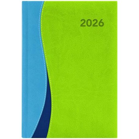 DAYLINER Naptár, tervező, A5, heti, DAYLINER, "Dubai", kék-zöld