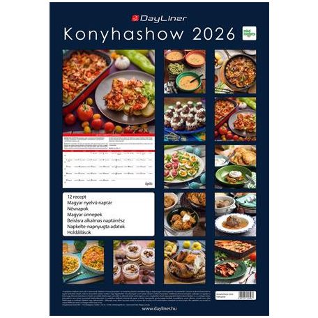 DAYLINER Naptár, fali, DAYLINER, "Konyha Show"