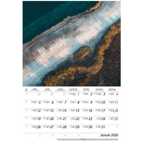 DAYLINER Naptár, fali, DAYLINER, "Természet varázsa"