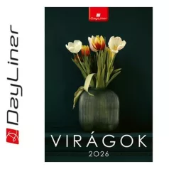DAYLINER Naptár, fali, DAYLINER, "Virágok"
