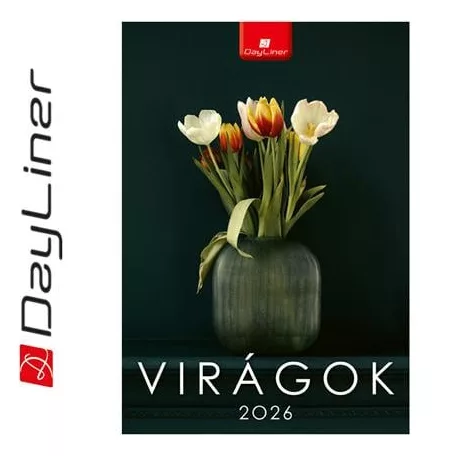 DAYLINER Naptár, fali, DAYLINER, "Virágok"