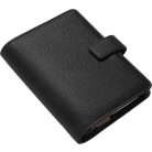 FILOFAX Kalendárium, gyűrűs, betétlapokkal, personal méret, FILOFAX "Camden", fekete
