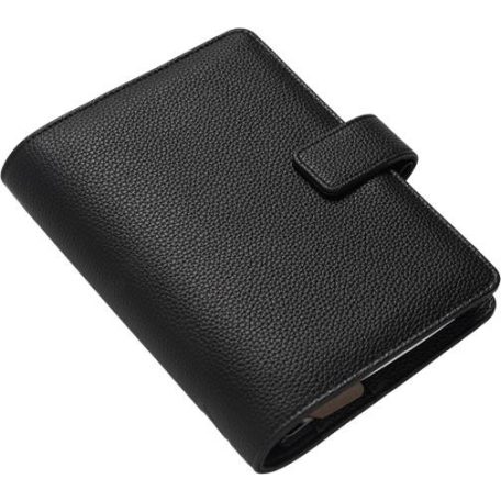 FILOFAX Kalendárium, gyűrűs, betétlapokkal, personal méret, FILOFAX "Camden", fekete