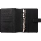 FILOFAX Kalendárium, gyűrűs, betétlapokkal, personal méret, FILOFAX "Camden", fekete