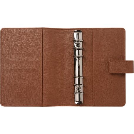 FILOFAX Kalendárium, gyűrűs, betétlapokkal, personal méret, FILOFAX "Camden", mokka