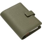 FILOFAX Kalendárium, gyűrűs, betétlapokkal, personal méret, FILOFAX "Camden", oliva