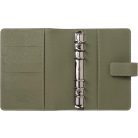FILOFAX Kalendárium, gyűrűs, betétlapokkal, personal méret, FILOFAX "Camden", oliva