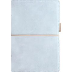  FILOFAX Kalendárium, gyűrűs, betétlapokkal, A5 méret, FILOFAX, "Domino" Soft", pasztellkék