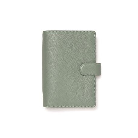FILOFAX Kalendárium, gyűrűs, betétlapokkal, personal méret, FILOFAX "Norfolk", zöld