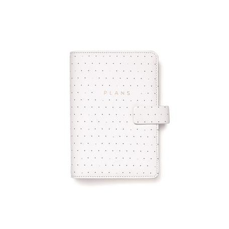 FILOFAX Kalendárium, gyűrűs, betétlapokkal, personal méret, FILOFAX "Moonlight", fehér