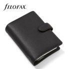 FILOFAX Kalendárium, gyűrűs, betétlapokkal, personal méret, FILOFAX "Norfolk", fekete