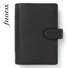 FILOFAX Kalendárium, gyűrűs, betétlapokkal, personal méret, FILOFAX "Norfolk", fekete
