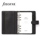FILOFAX Kalendárium, gyűrűs, betétlapokkal, personal méret, FILOFAX "Norfolk", fekete