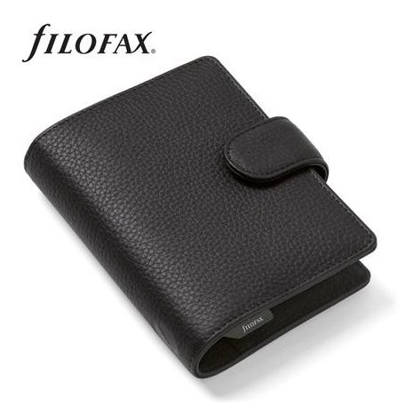 FILOFAX Kalendárium, gyűrűs, betétlapokkal, A5, FILOFAX "Norfolk", fekete