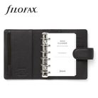 FILOFAX Kalendárium, gyűrűs, betétlapokkal, A5, FILOFAX "Norfolk", fekete