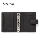 FILOFAX Kalendárium, gyűrűs, betétlapokkal, A5, FILOFAX "Norfolk", fekete