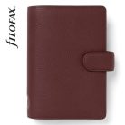FILOFAX Kalendárium, gyűrűs, betétlapokkal, personal méret, FILOFAX "Norfolk", bordó