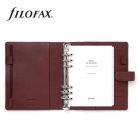 FILOFAX Kalendárium, gyűrűs, betétlapokkal, personal méret, FILOFAX "Norfolk", bordó