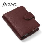 FILOFAX Kalendárium, gyűrűs, betétlapokkal, A5, FILOFAX "Norfolk", bordó