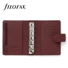   FILOFAX Kalendárium, gyűrűs, betétlapokkal, A5, FILOFAX "Norfolk", bordó