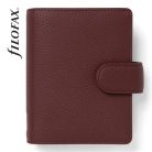 FILOFAX Kalendárium, gyűrűs, betétlapokkal, A5, FILOFAX "Norfolk", bordó