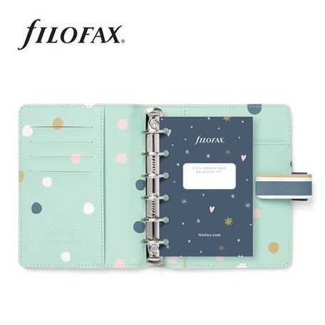 FILOFAX Kalendárium, gyűrűs, betétlapokkal, pocket méret, FILOFAX "Good Vibes"