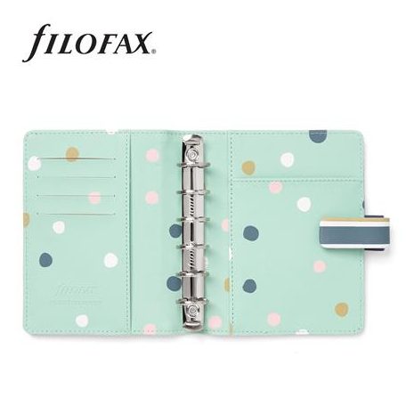 FILOFAX Kalendárium, gyűrűs, betétlapokkal, pocket méret, FILOFAX "Good Vibes"
