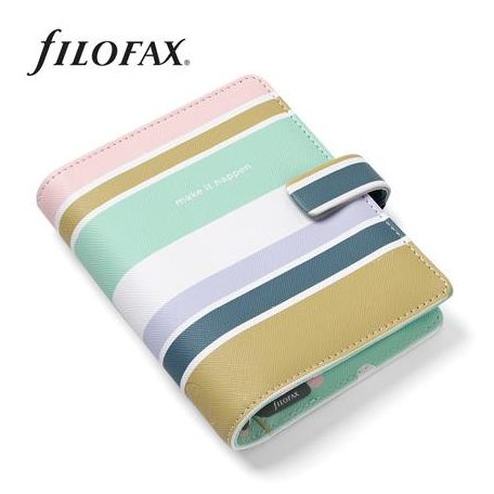 FILOFAX Kalendárium, gyűrűs, betétlapokkal, pocket méret, FILOFAX "Good Vibes"