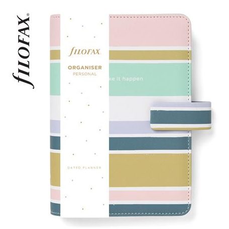 FILOFAX Kalendárium, gyűrűs, betétlapokkal, personal méret, FILOFAX "Good Vibes"