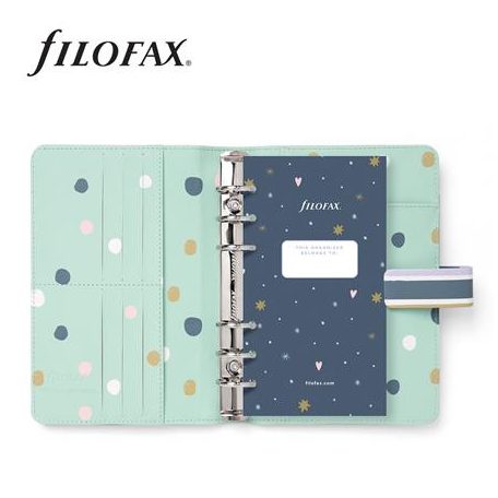 FILOFAX Kalendárium, gyűrűs, betétlapokkal, personal méret, FILOFAX "Good Vibes"