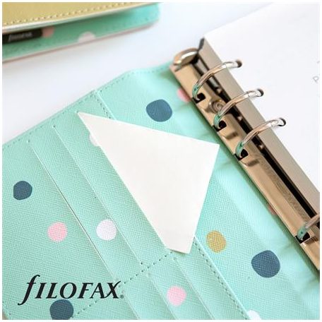 FILOFAX Kalendárium, gyűrűs, betétlapokkal, personal méret, FILOFAX "Good Vibes"