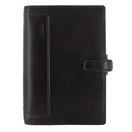FILOFAX Kalendárium, gyűrűs, betétlapokkal, personal méret, FILOFAX, "Holborn", fekete