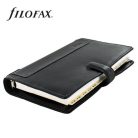 FILOFAX Kalendárium, gyűrűs, betétlapokkal, personal méret, FILOFAX, "Holborn", fekete