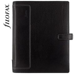   FILOFAX Kalendárium, gyűrűs, betétlapokkal, A5 méret, FILOFAX, "Holborn", fekete