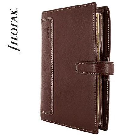 FILOFAX Kalendárium, gyűrűs, betétlapokkal, personal méret, FILOFAX, "Holborn", barna