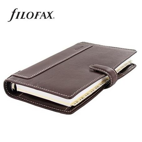 FILOFAX Kalendárium, gyűrűs, betétlapokkal, personal méret, FILOFAX, "Holborn", barna