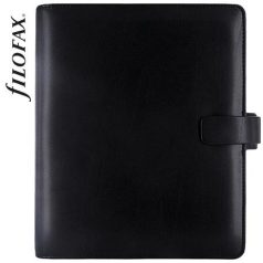  FILOFAX Kalendárium, gyűrűs, betétlapokkal, A5, FILOFAX "Metropol", fekete