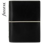 FILOFAX Kalendárium, gyűrűs, betétlapokkal, pocket méret, FILOFAX, "Domino", fekete
