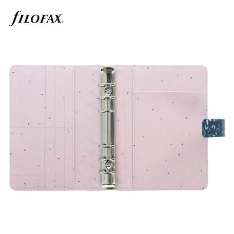 FILOFAX Kalendárium, gyűrűs, betétlapokkal, personal méret, FILOFAX "Garden Dusk"