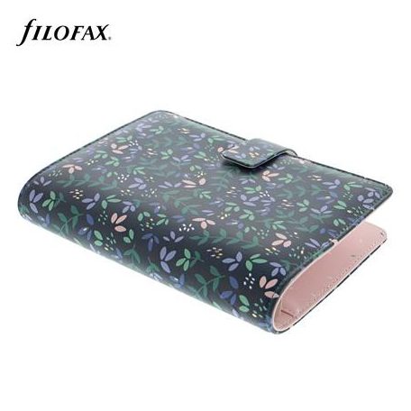 FILOFAX Kalendárium, gyűrűs, betétlapokkal, personal méret, FILOFAX "Garden Dusk"