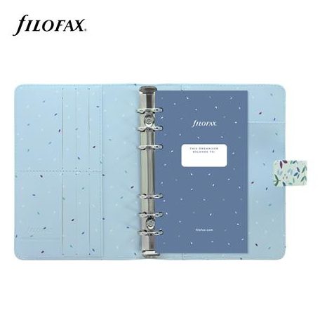 FILOFAX Kalendárium, gyűrűs, betétlapokkal, personal méret, FILOFAX "Garden Sunrise"