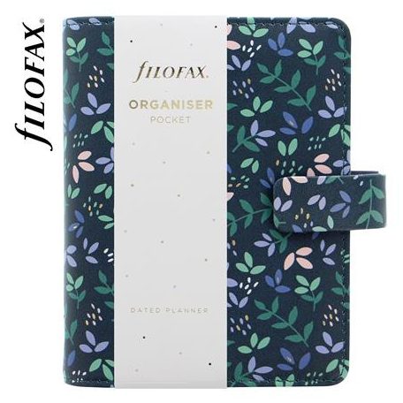 FILOFAX Kalendárium, gyűrűs, betétlapokkal, pocket méret, FILOFAX "Garden Dusk"